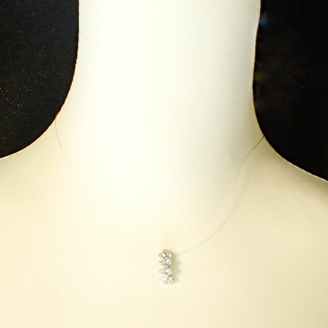 ロイヤルアッシャー ダイヤモンド 0.65ct Pt900 ペンダントトップ レディースのアクセサリー(ネックレス)の商品写真