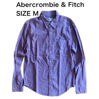 アバクロンビーアンドフィッチ(Abercrombie&Fitch)のAbercrombie & Fitch アバクロ 長袖 シャツ ネイビー M(シャツ)