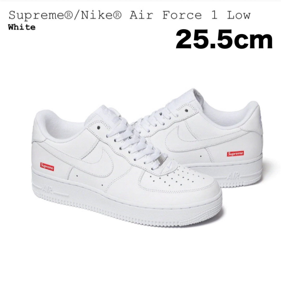 Supreme(シュプリーム)のSupreme NIKE Air Force 1 Low WHITE 25.5 メンズの靴/シューズ(スニーカー)の商品写真