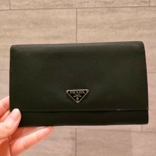 プラダ(PRADA)のプラダ PRADA 長財布 黒 財布  メンズ レディース 小物(財布)