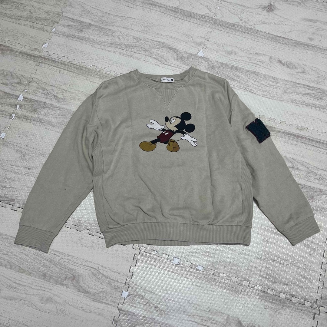 Disney(ディズニー)のブランシェス ミッキー Disney トレーナー 130センチ キッズ/ベビー/マタニティのキッズ服男の子用(90cm~)(Tシャツ/カットソー)の商品写真