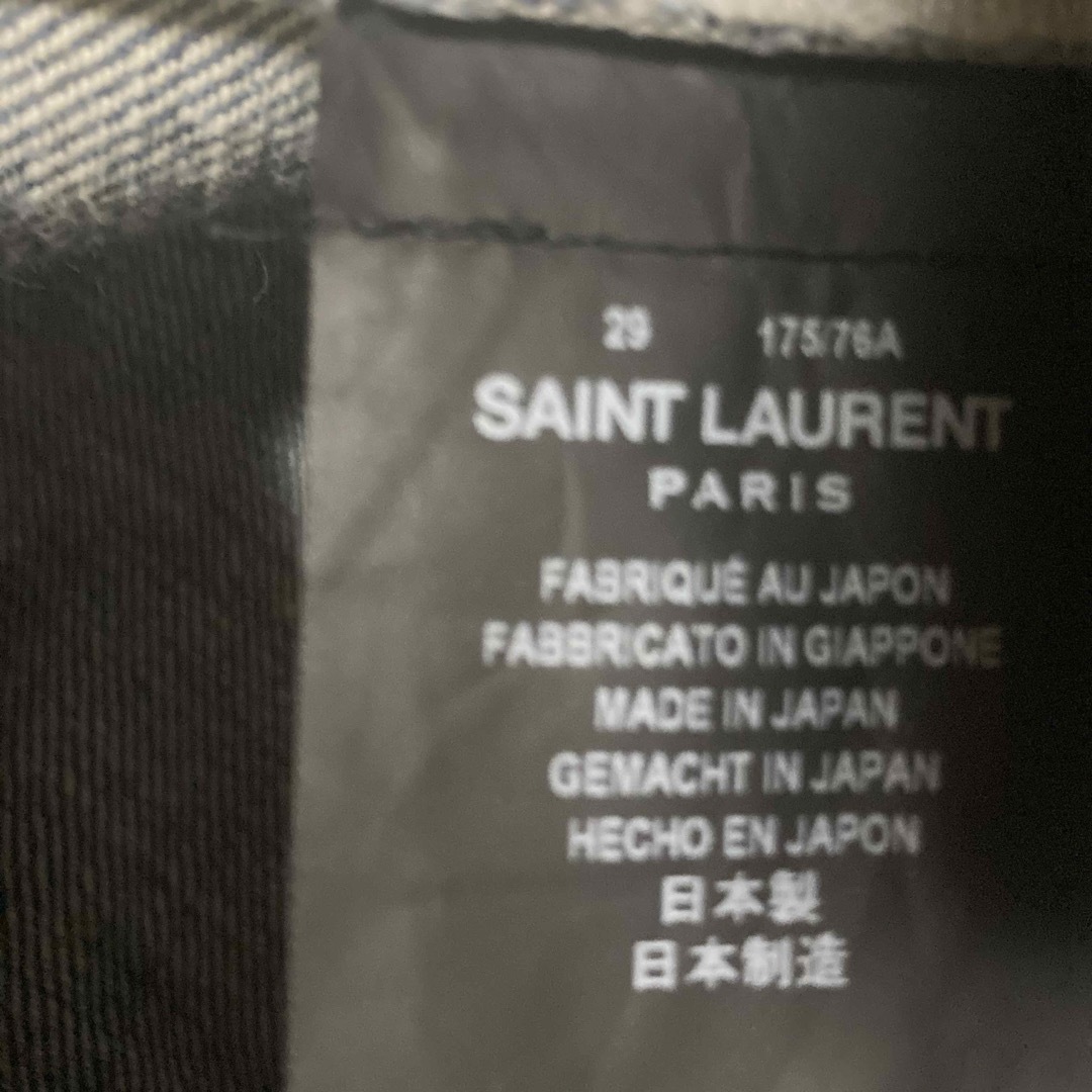 Saint Laurent(サンローラン)のほぼ未使用　サンローランパリ　カットオフ　クラッシュ　ダメージ　ハーフパンツ29 メンズのパンツ(ショートパンツ)の商品写真