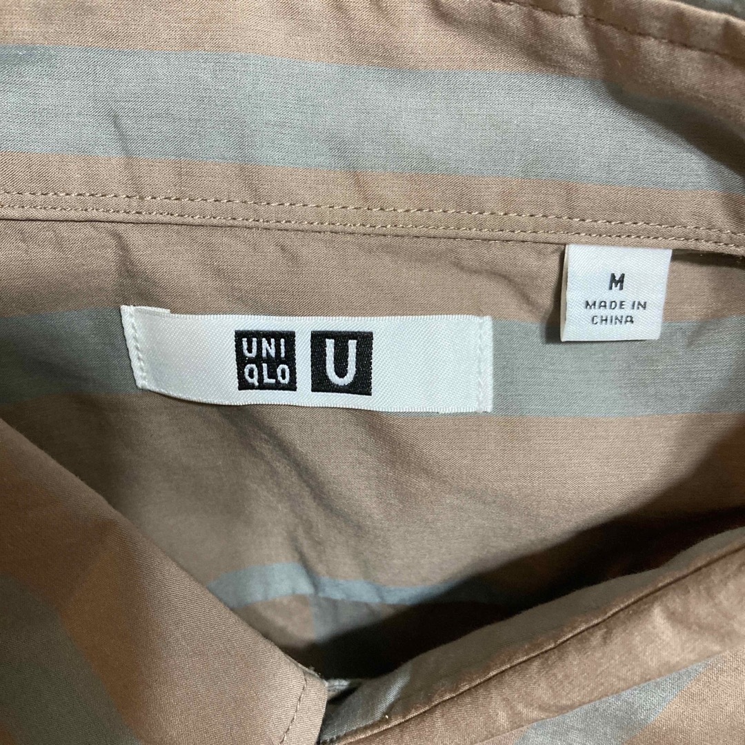 UNIQLO(ユニクロ)の★UNIQLO  ストライプシャツ  オーバーサイズ　5分袖　新品・未使用 メンズのトップス(シャツ)の商品写真