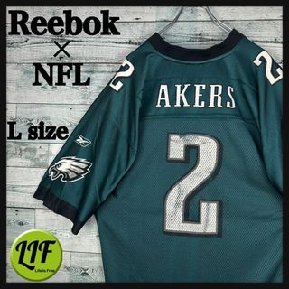 リーボック(Reebok)のリーボック NFL プリントチームロゴ イーグルス 半袖ゲームシャツ L(シャツ)