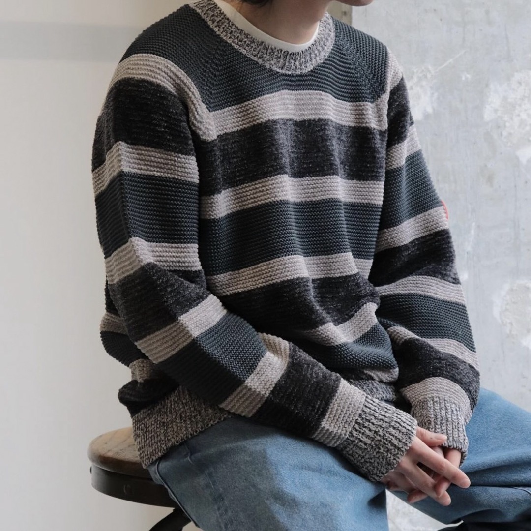 BEAMS(ビームス)のC.E 3 COLOUR STRIPE KNIT cavempt メンズのトップス(ニット/セーター)の商品写真