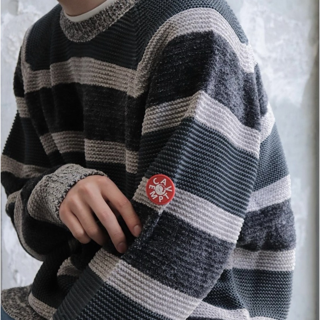 BEAMS(ビームス)のC.E 3 COLOUR STRIPE KNIT cavempt メンズのトップス(ニット/セーター)の商品写真