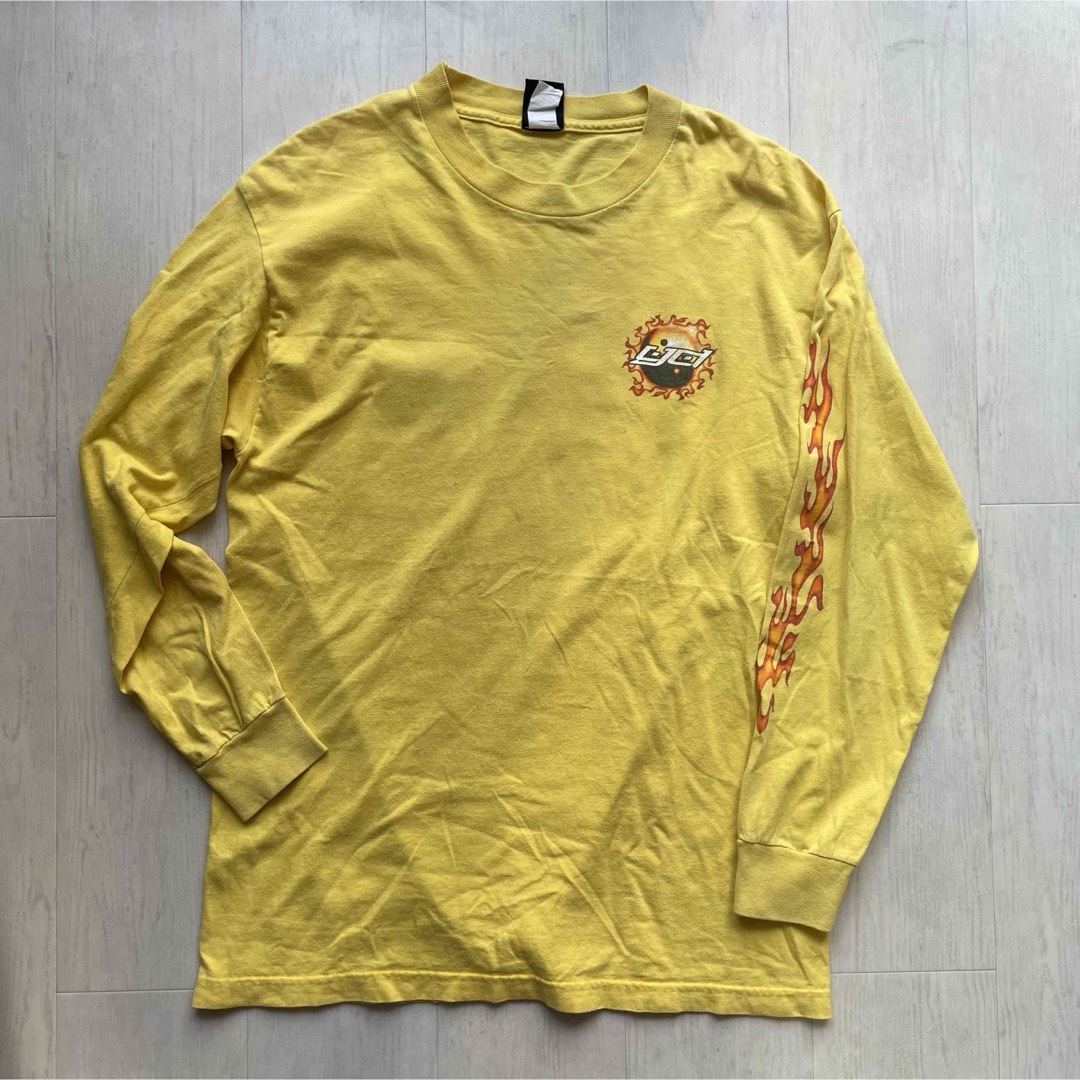 90s yearofthedragonドラゴンロンtイエローLstussy メンズのトップス(Tシャツ/カットソー(七分/長袖))の商品写真