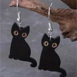 新品 ネコ ピアス リング(ピアス)