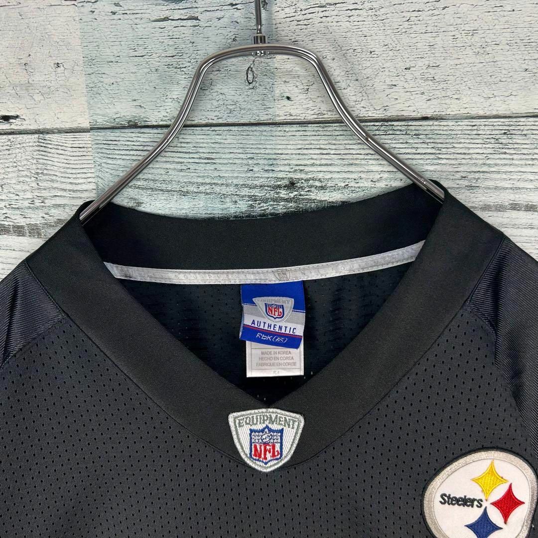 Reebok(リーボック)のリーボック NFL 全刺繍 スティーラーズ 半袖ゲームシャツ 美品 XXL メンズのトップス(シャツ)の商品写真