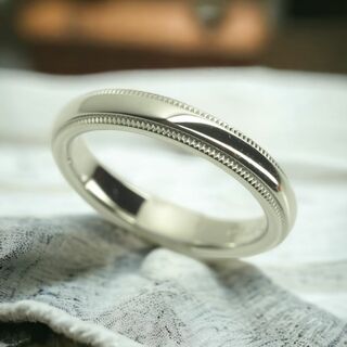 ティファニー(Tiffany & Co.)の◆TIFFANY&Co. ティファニー　ミルグレインリング　指輪　Pt950(リング(指輪))