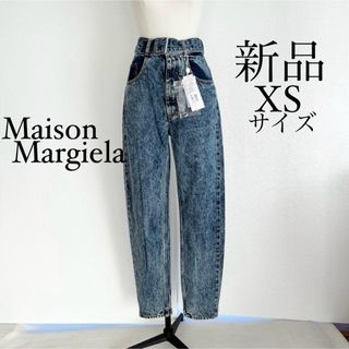 マルタンマルジェラ(Maison Martin Margiela)のMaison Margiela マルジェラ　ベルト付きデザインデニム　ジーンズ(デニム/ジーンズ)