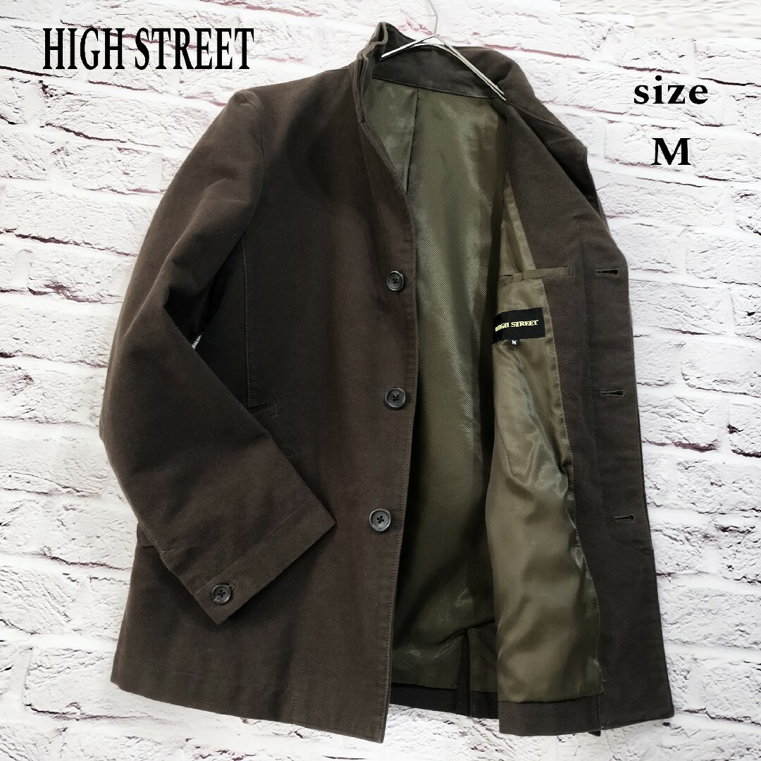 HIGH STREET(ハイストリート)の【2Way】HIGH STREET イタリアンカラー&スタンドカラー ジャケット メンズのジャケット/アウター(テーラードジャケット)の商品写真