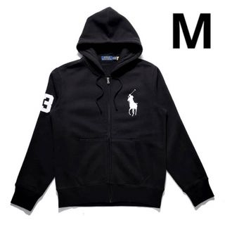 ポロラルフローレン(POLO RALPH LAUREN)のポロ ラルフローレン パーカー　裏起毛　ブラック　M(パーカー)