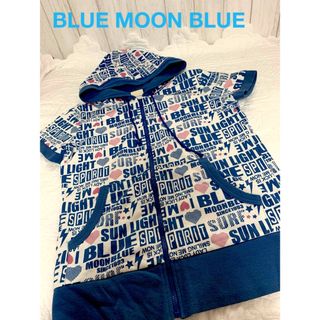 ブルームーンブルー(BLUE MOON BLUE)のBLUE MOON BLUE ロゴパーカー　半袖(パーカー)