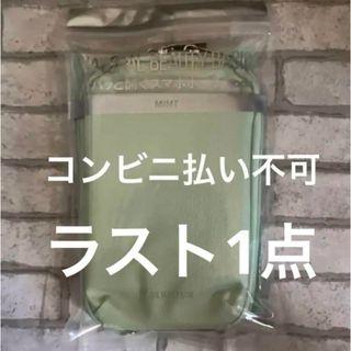 NATURAL BEAUTY BASIC - 【最終】ナチュラルビューティーベーシック　ガバッと開くスマホポーチ　ミント