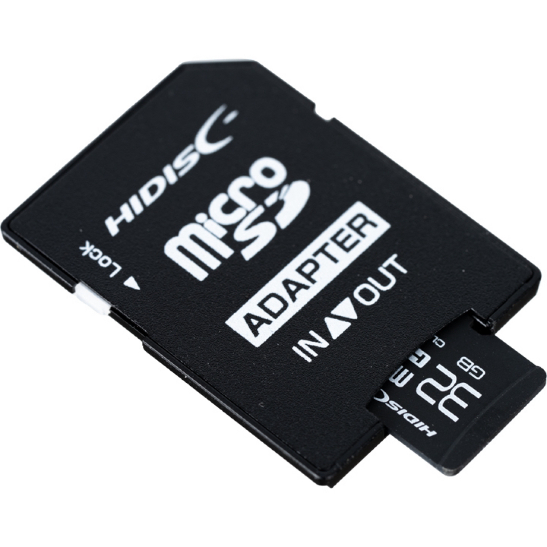 HIDISC(ハイディスク)の★microSDカード 32GB［3枚セット] (SDカードとしても使用可能!) スマホ/家電/カメラのPC/タブレット(PC周辺機器)の商品写真