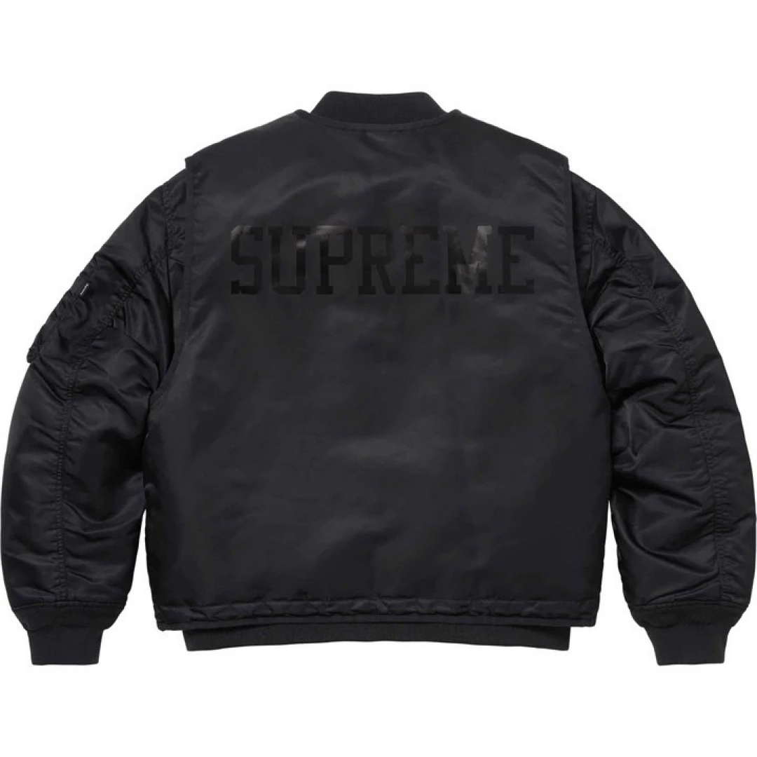 Supreme(シュプリーム)のSupreme 2-in-1 MA-1 + Vest "Black" メンズのジャケット/アウター(フライトジャケット)の商品写真