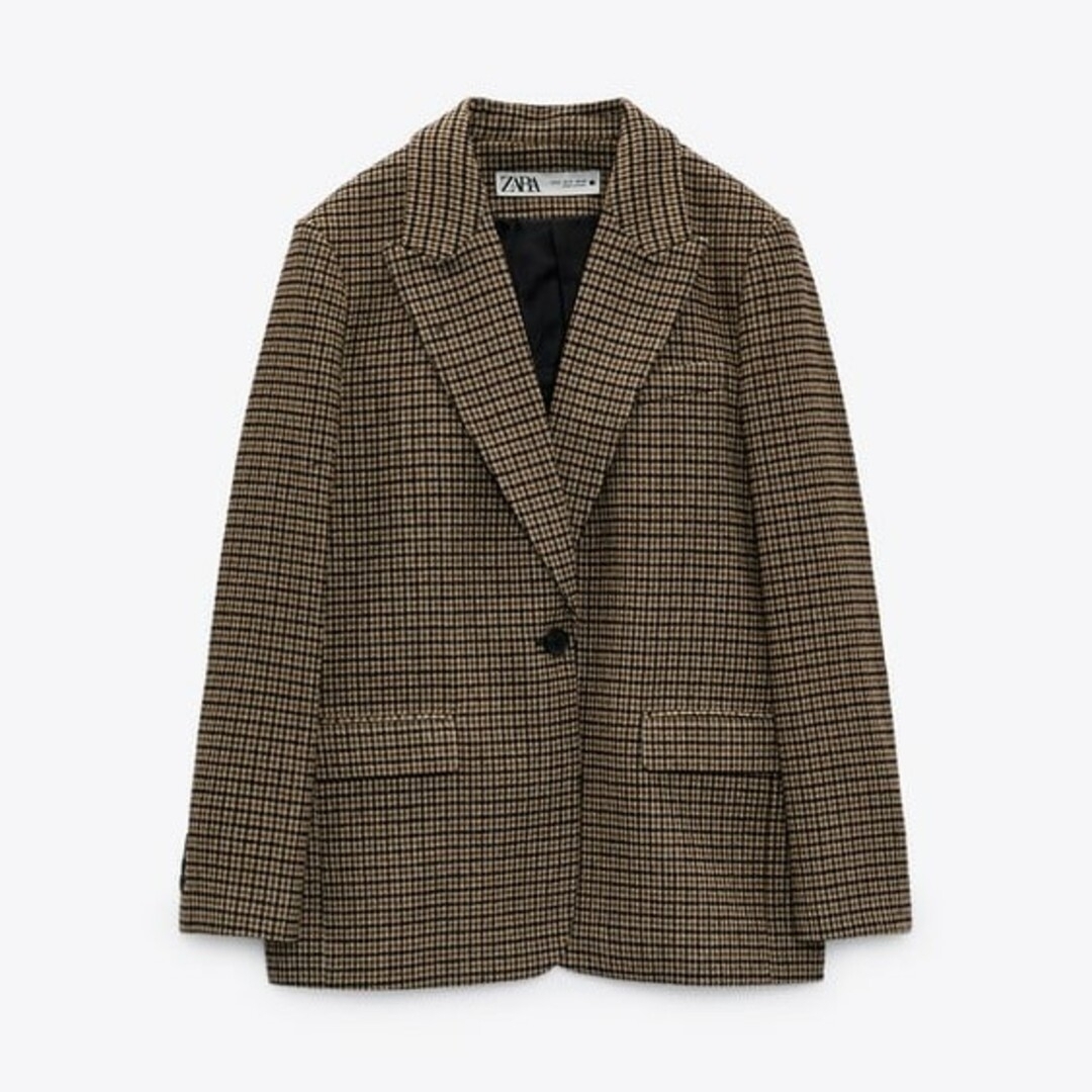 ZARA - ZARA エルボーパッチ ウールブレザー XSサイズ ブラウン ZARA - ZARA エルボーパッチ ウールブレザー XSサイズ ブラウン