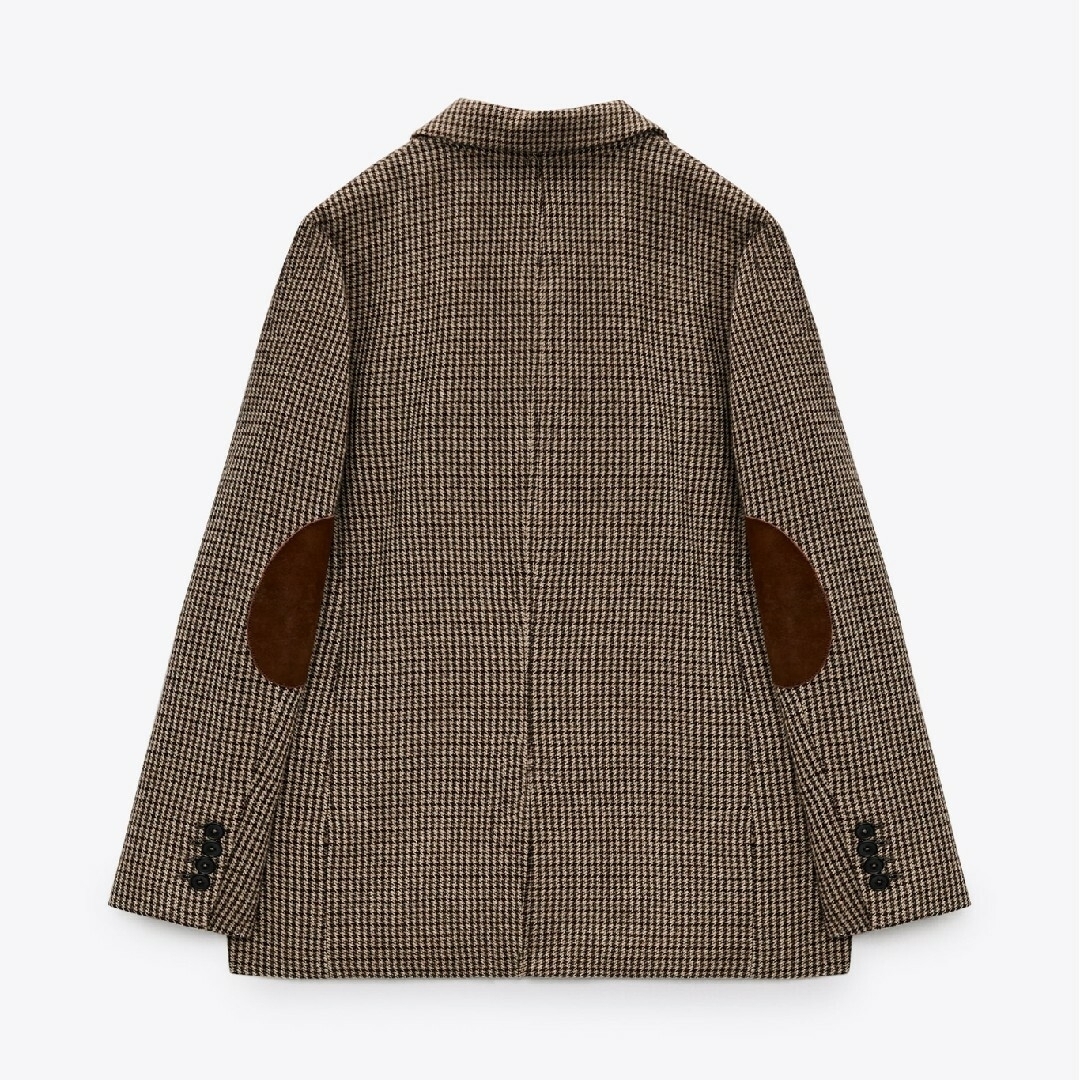 ZARA - ZARA エルボーパッチ ウールブレザー XSサイズ ブラウン ZARA - ZARA エルボーパッチ ウールブレザー XSサイズ ブラウン