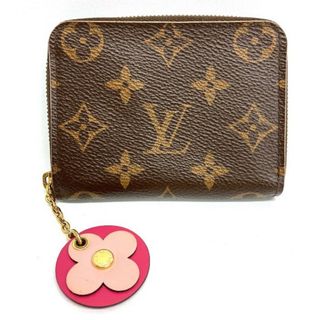 ルイヴィトン(LOUIS VUITTON)の★LOUIS VUITTON ルイヴィトン ジッピーコインパース ブルーミングフラワー ラウンド財布 モノグラム M68332 ブラウン(財布)