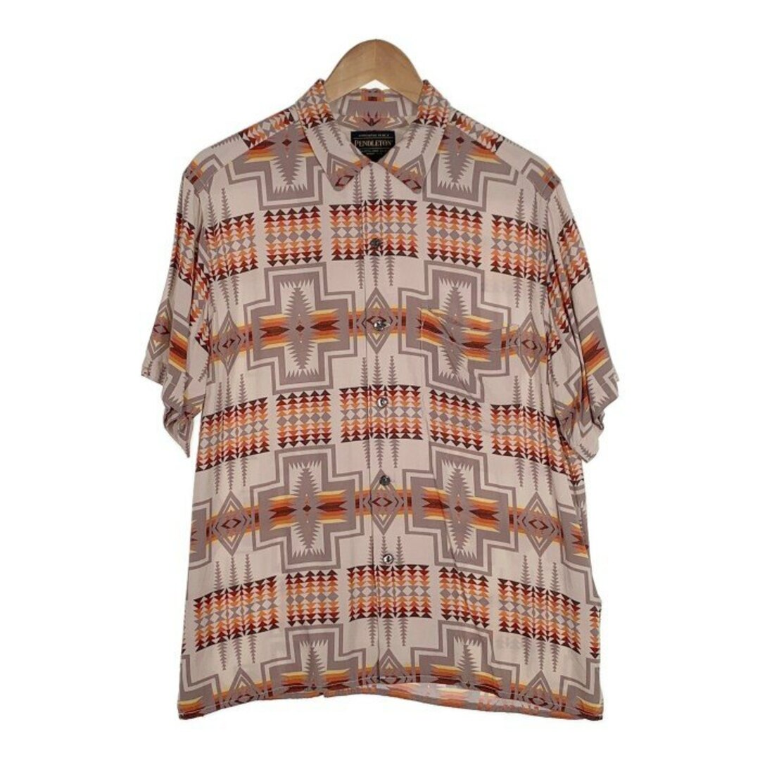 PENDLETON(ペンドルトン)のPENDLETON ペンドルトン BAYFLOW オープンカラーレーヨンシャツ 半袖 Size M メンズのトップス(シャツ)の商品写真