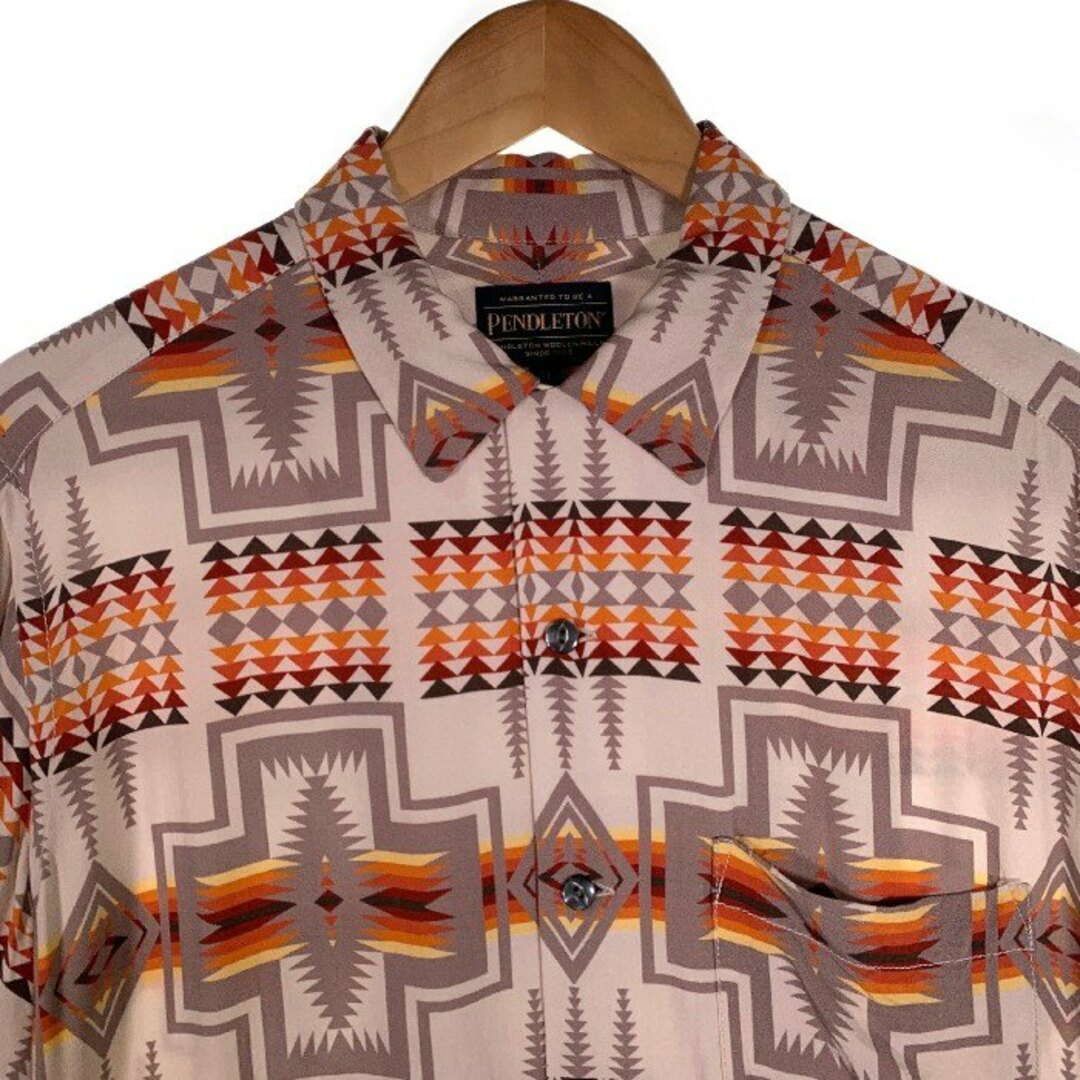 PENDLETON(ペンドルトン)のPENDLETON ペンドルトン BAYFLOW オープンカラーレーヨンシャツ 半袖 Size M メンズのトップス(シャツ)の商品写真