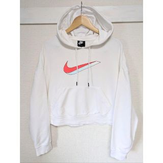 ナイキ(NIKE)のNIKE　ナイキ　オーバーサイズ　スウェット　パーカー　M　ホワイト　白　フード(パーカー)