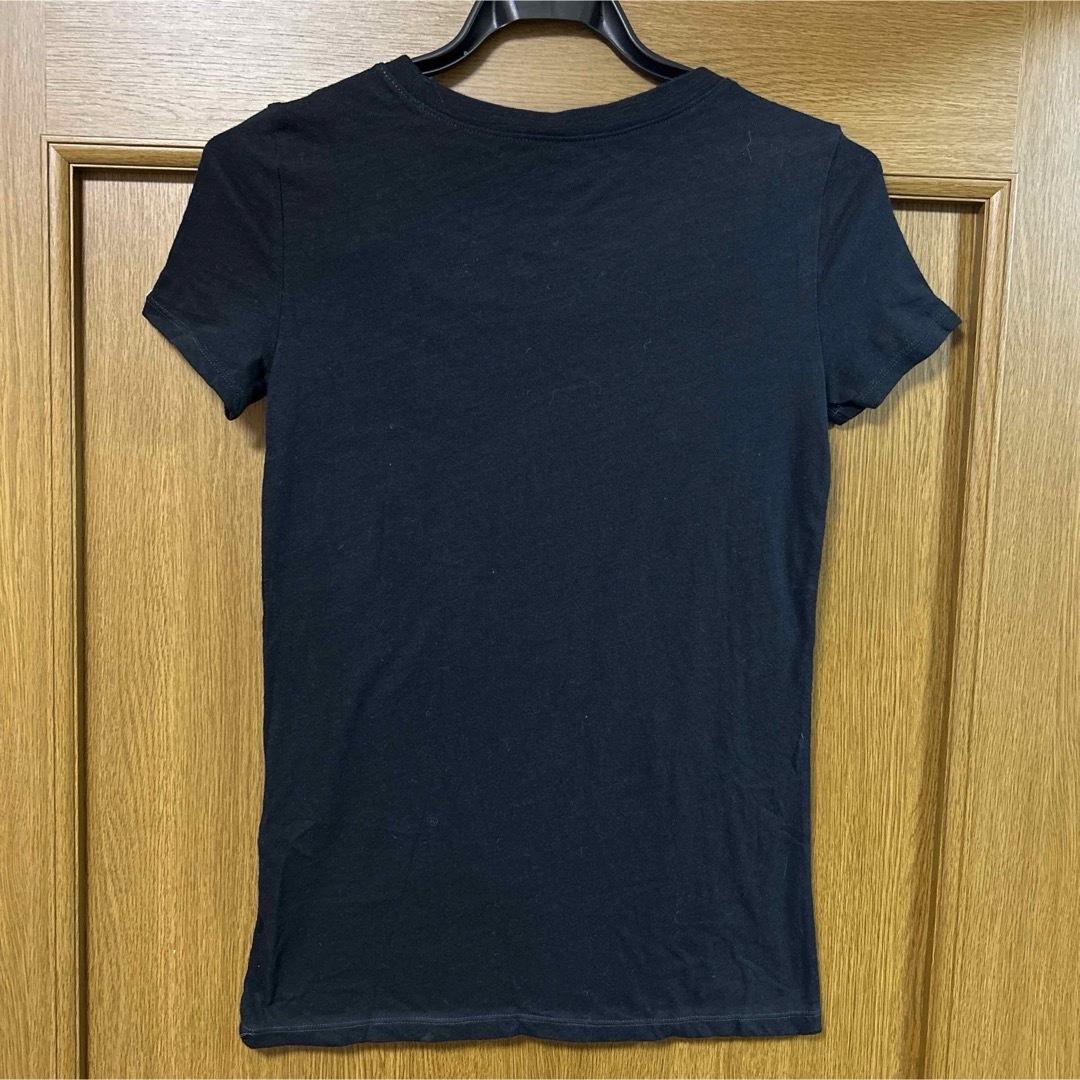 American Eagle(アメリカンイーグル)のアメリカンイーグル　ブラック　半袖　Tシャツ レディースのトップス(Tシャツ(半袖/袖なし))の商品写真