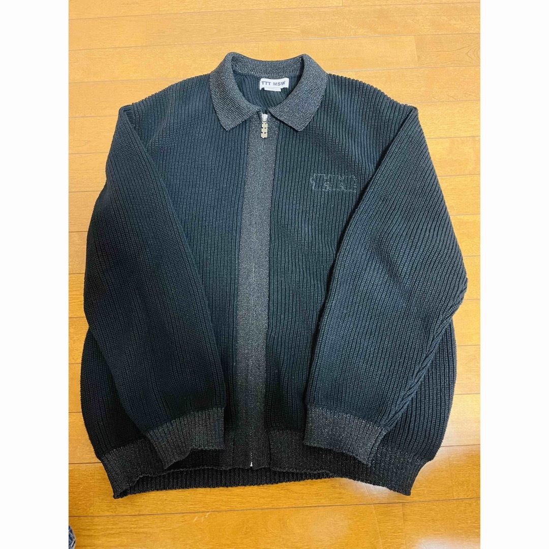 TTT_MSW(ティー)のttt msw 24ss  Lame zip up cardigan メンズのトップス(ニット/セーター)の商品写真