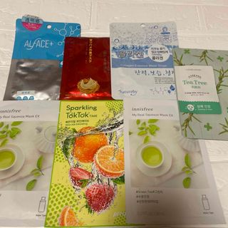 イニスフリー(Innisfree)のALFACE ツバメの巣マスク　innisfreeフェイスパックなど　7点セット(パック/フェイスマスク)