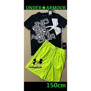 アンダーアーマー(UNDER ARMOUR)の新品タグ付き　150㎝　UNDERARMOURアンダーアーマーセットアップ(Tシャツ/カットソー)