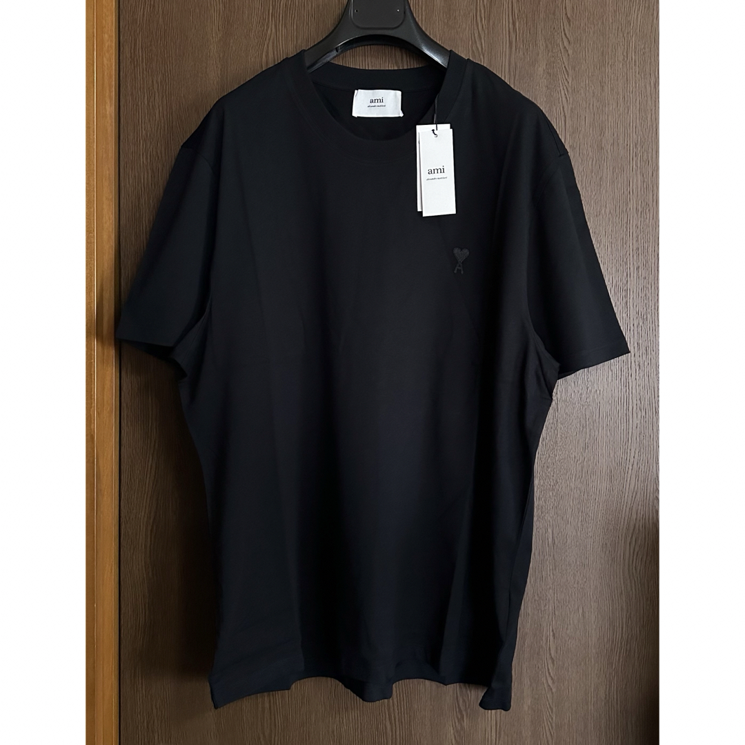 Maison Martin Margiela(マルタンマルジェラ)の黒XXL新品 AMI Paris アミ グラフィック Tシャツ オールブラック メンズのトップス(Tシャツ/カットソー(半袖/袖なし))の商品写真