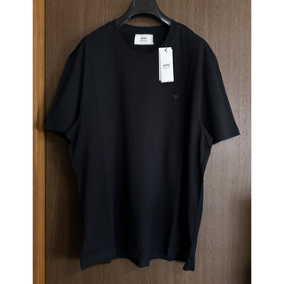 マルタンマルジェラ(Maison Martin Margiela)の黒XXL新品 AMI Paris アミ グラフィック Tシャツ オールブラック(Tシャツ/カットソー(半袖/袖なし))