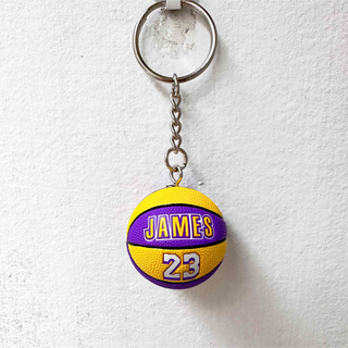 JAMESレブロン・ジェームズキーホルダー  NO23NBAミニバスケットボール(キーホルダー)