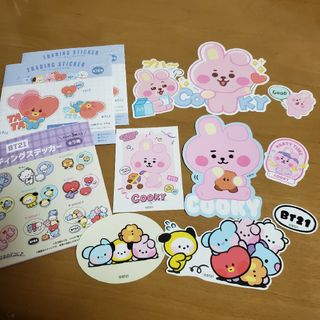 BT21☆トレーディングステッカー　COOKY(キャラクターグッズ)