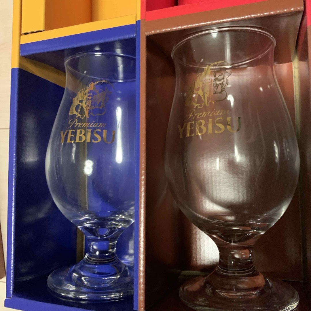 サッポロ(サッポロ)のエビスビール　グラス　おいしいことときキャンペーン エンタメ/ホビーのコレクション(ノベルティグッズ)の商品写真