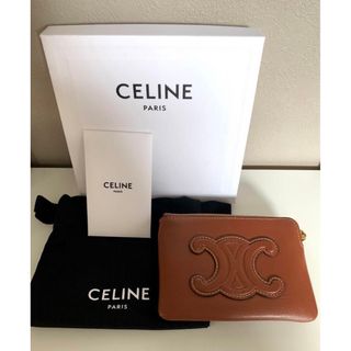 celine - CELINE コイン＆カードポーチ キュイル トリオンフ  スムースカーフスキン