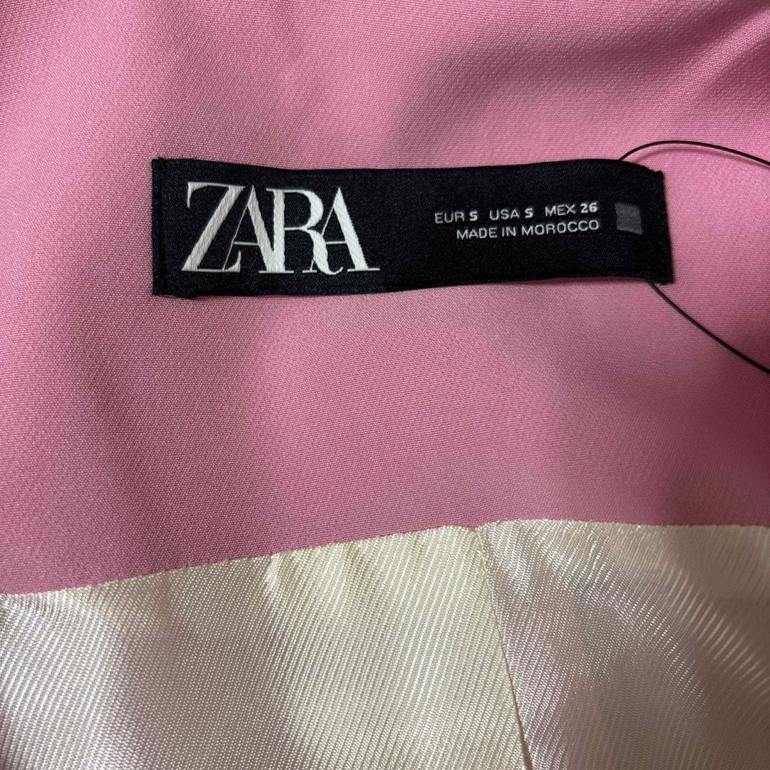 ZARA(ザラ)のZARA セットアップ　ピンク　ジャケット　パンツ　２点セット レディースのレディース その他(セット/コーデ)の商品写真