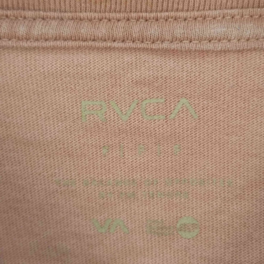 RVCA(ルーカ)のRVCA(ルーカ) フロントロゴ刺繍 アームロゴライン クルーネックカットソー レディースのトップス(カットソー(長袖/七分))の商品写真