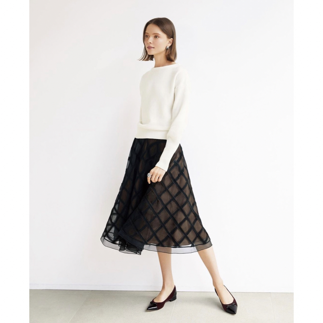 FOXEY(フォクシー)のフォクシー👑　No.42117  Skirt Cross Noir レディースのスカート(ひざ丈スカート)の商品写真