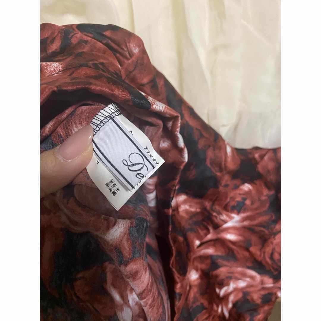 Delyle NOIR(デイライルノアール)のデイライルノアール　薔薇柄シフォンワンピ レディースのワンピース(ミニワンピース)の商品写真