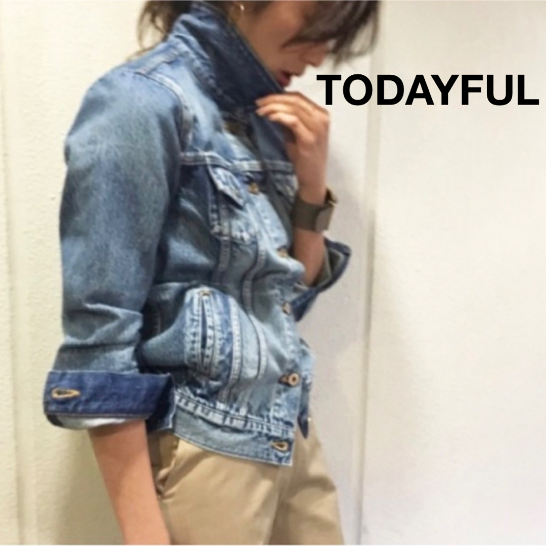 TODAYFUL(トゥデイフル)のTODAYFUL デニムジャケット Gジャン 古着 レディースのジャケット/アウター(Gジャン/デニムジャケット)の商品写真