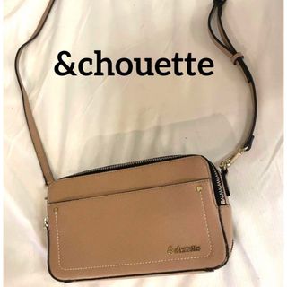 ＆chouette  アンドシュエット　ゴールドロゴ　ショルダーバック