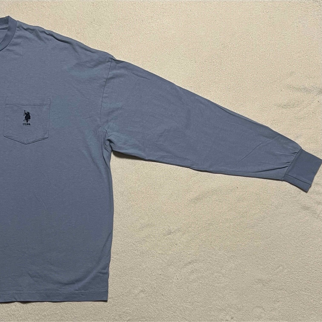 U.S. POLO ASSN.(ユーエスポロアッスン)のユーエスポロアッスン ♡ワンポイント刺繍Tシャツ 長袖 カジュアル 大きい　XL メンズのトップス(Tシャツ/カットソー(七分/長袖))の商品写真