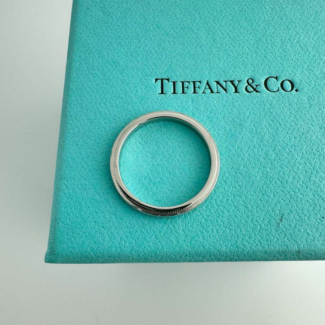 Tiffany & Co.(ティファニー)のティファニー Pt 950 指輪 リング ミルグレイン プラチナ 13.5 号 レディースのアクセサリー(リング(指輪))の商品写真