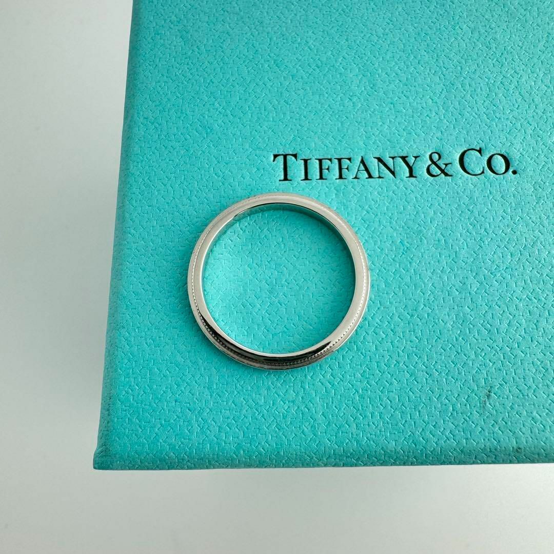 Tiffany & Co.(ティファニー)のティファニー Pt 950 指輪 リング ミルグレイン プラチナ 13.5 号 レディースのアクセサリー(リング(指輪))の商品写真