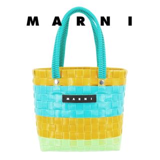 マルニ(Marni)のマルニ バッグ サンデー モーニングバッグ イエロー ミニバッグ 編み込み 軽量(トートバッグ)