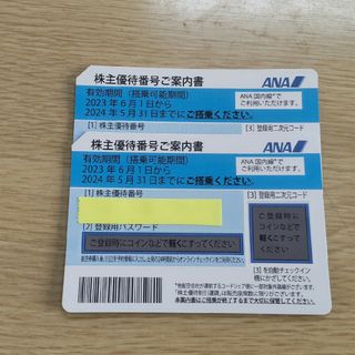 エーエヌエー(ゼンニッポンクウユ)(ANA(全日本空輸))のANA株主優待券  ２枚セット(航空券)