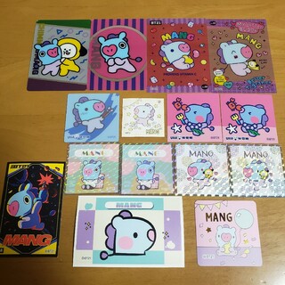 BT21☆MANGシール・カード15枚セット(キャラクターグッズ)