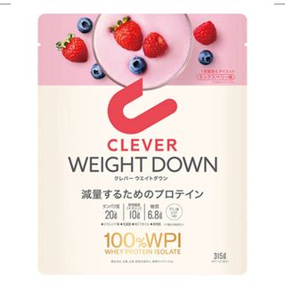 クレバープロテインウエイトダウンミックスベリー（３１５ｇ）(ダイエット食品)